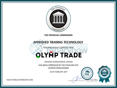 Регуляция Олимп Трейд